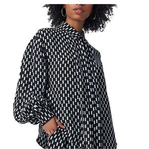 Diane Von Furstenberg Keeva Top in Mirror print